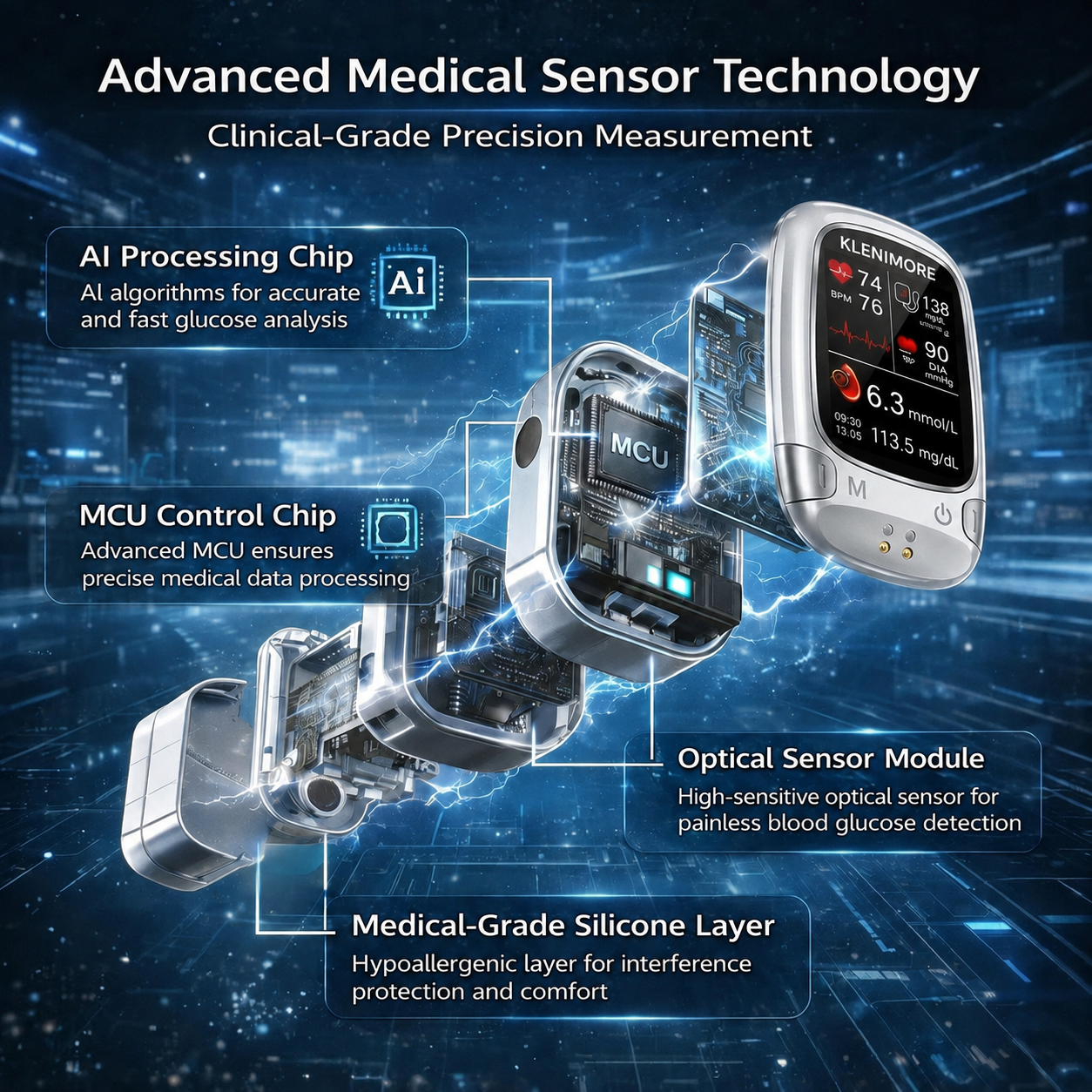 🔥Final 3 Hours: 50% OFF🏆Develops Newly Launched Non-Invasive Smart Blood Sugar Tracking Device✅