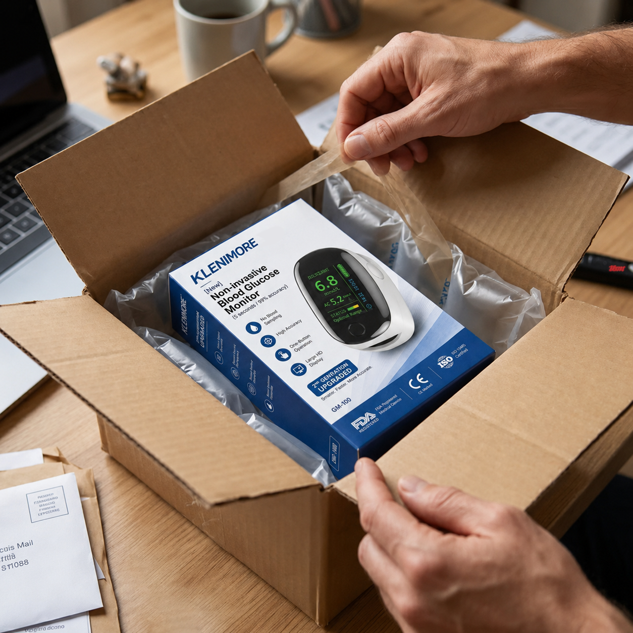 Compact wellness monitor packaging