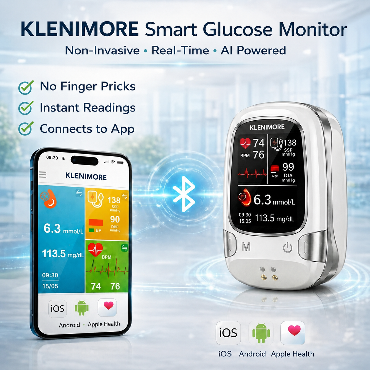 🔥Final 3 Hours: 50% OFF🏆Develops Newly Launched Non-Invasive Smart Blood Sugar Tracking Device✅