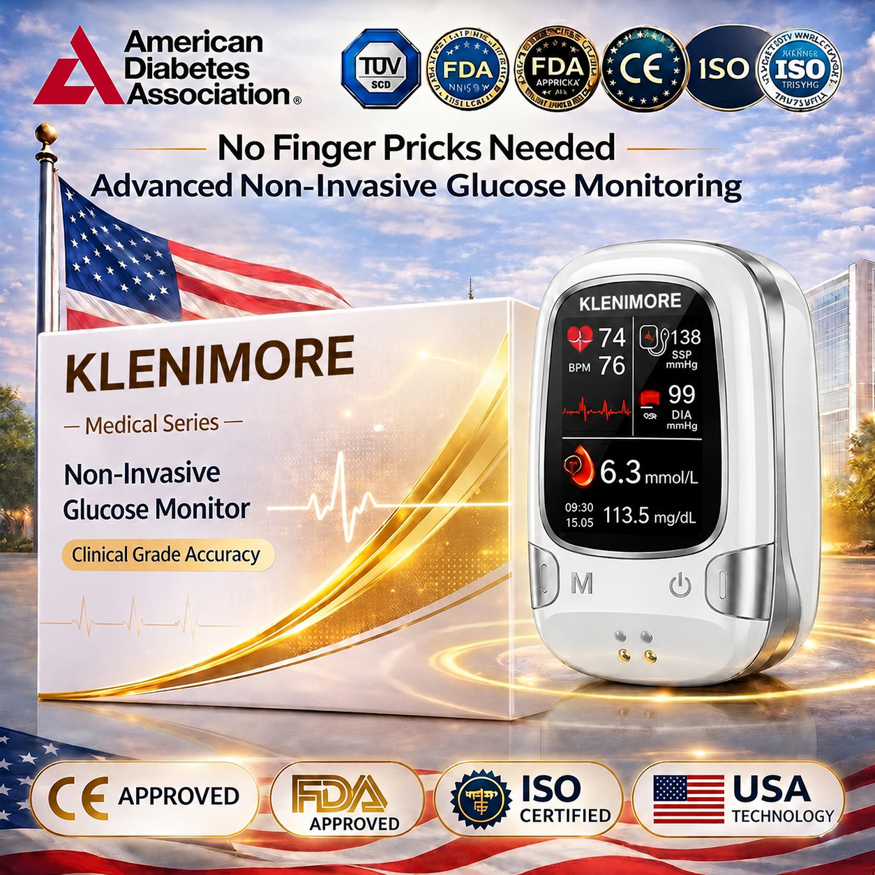 🔥Final 3 Hours: 50% OFF🏆Develops Newly Launched Non-Invasive Smart Blood Sugar Tracking Device✅