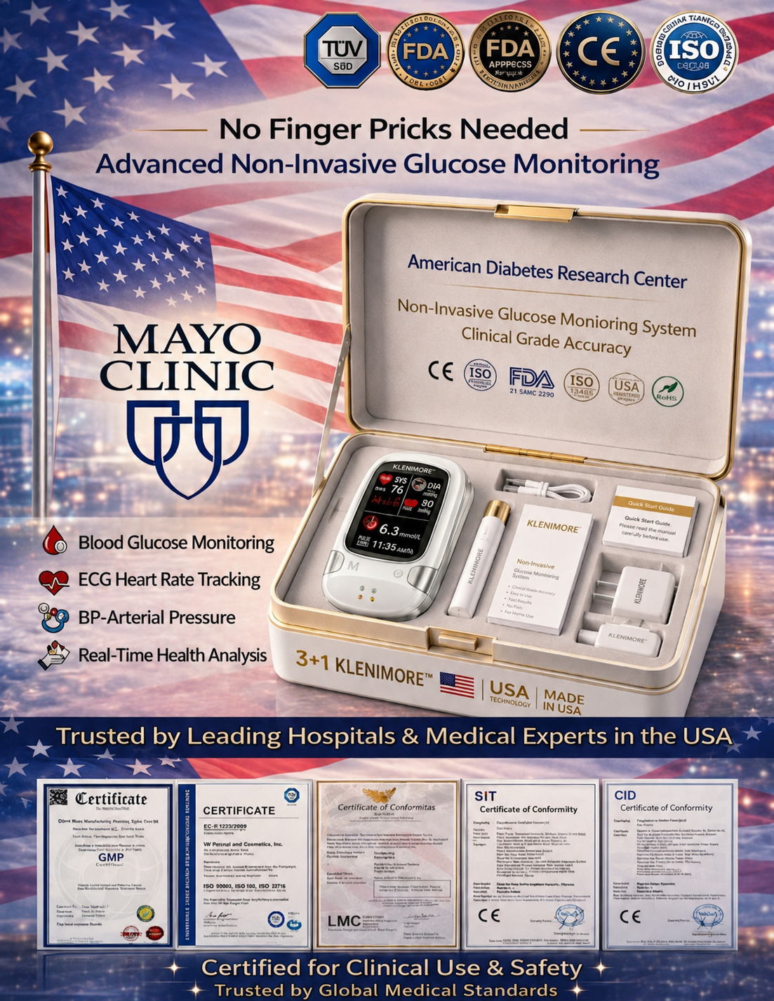 🔥Final 3 Hours: 50% OFF🏆Develops Newly Launched Non-Invasive Smart Blood Sugar Tracking Device✅