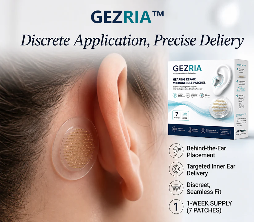 HEARING REPAIR MICRONEEDLE PATCHES ✅ Targets Hearing Loss, Tinnitus, Ear Infections, Balance Disorders, and Age-Related Ear Degeneration.