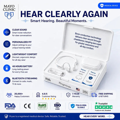 🌎Ends Today: 70% OFF!⏰👂Revitalize your ears again💖 💥 LIMITED TIME OFFER!🔥Advanced Bone Conduction Smart Hearing Aid